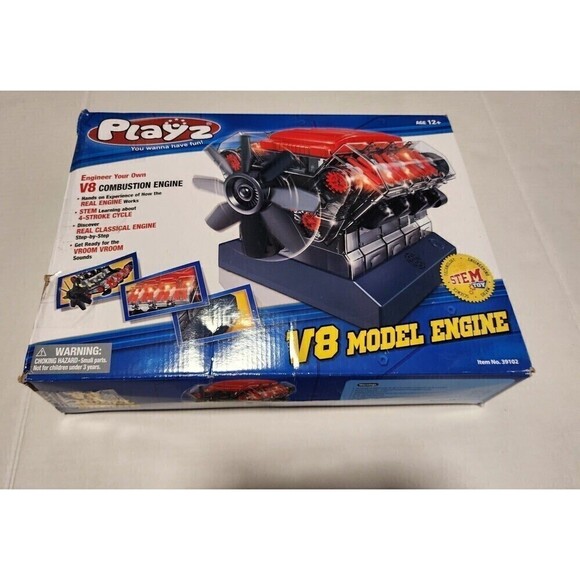 Playz V8 Combustion Engine Model Building Toy Kit - Picture 10 of 12